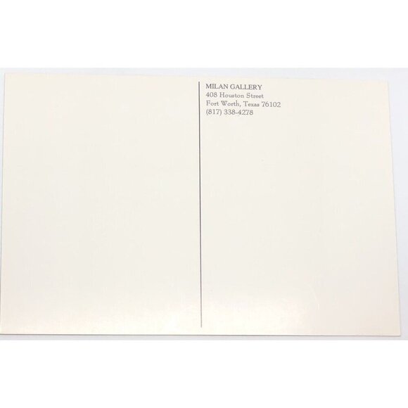 4"x6" Postcard Print NATURE PATH by Texas Impressionist Painter HENRIETTA MILAN - Picture 2 of 2